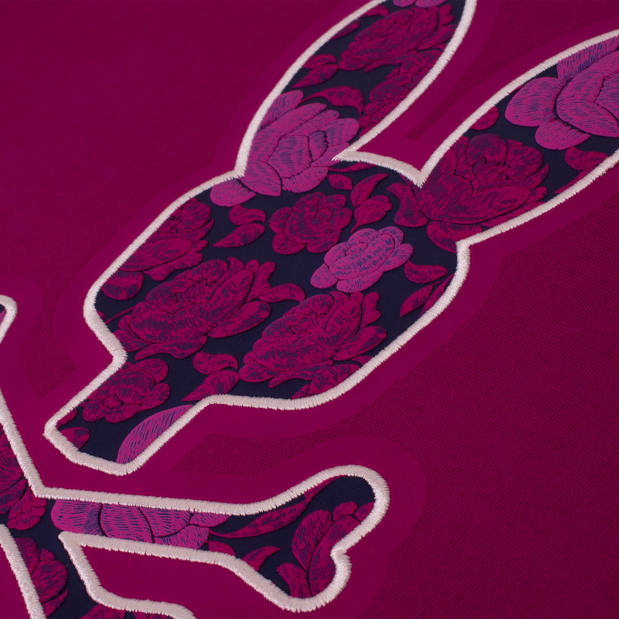 Psycho Bunny Rowen Bunny Graphic Mens T-Shirt Boysenberry